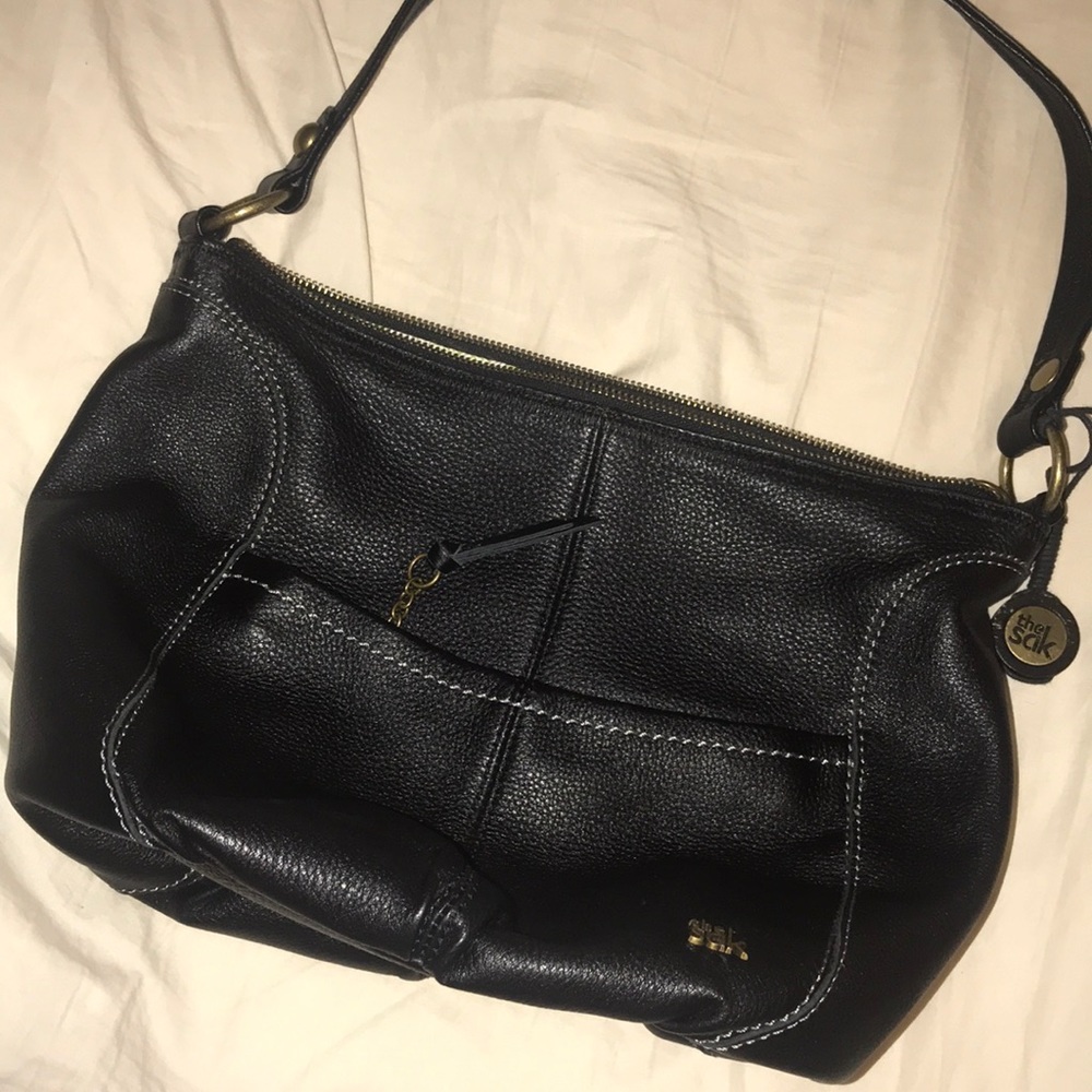 The SAK LEATHER black purse